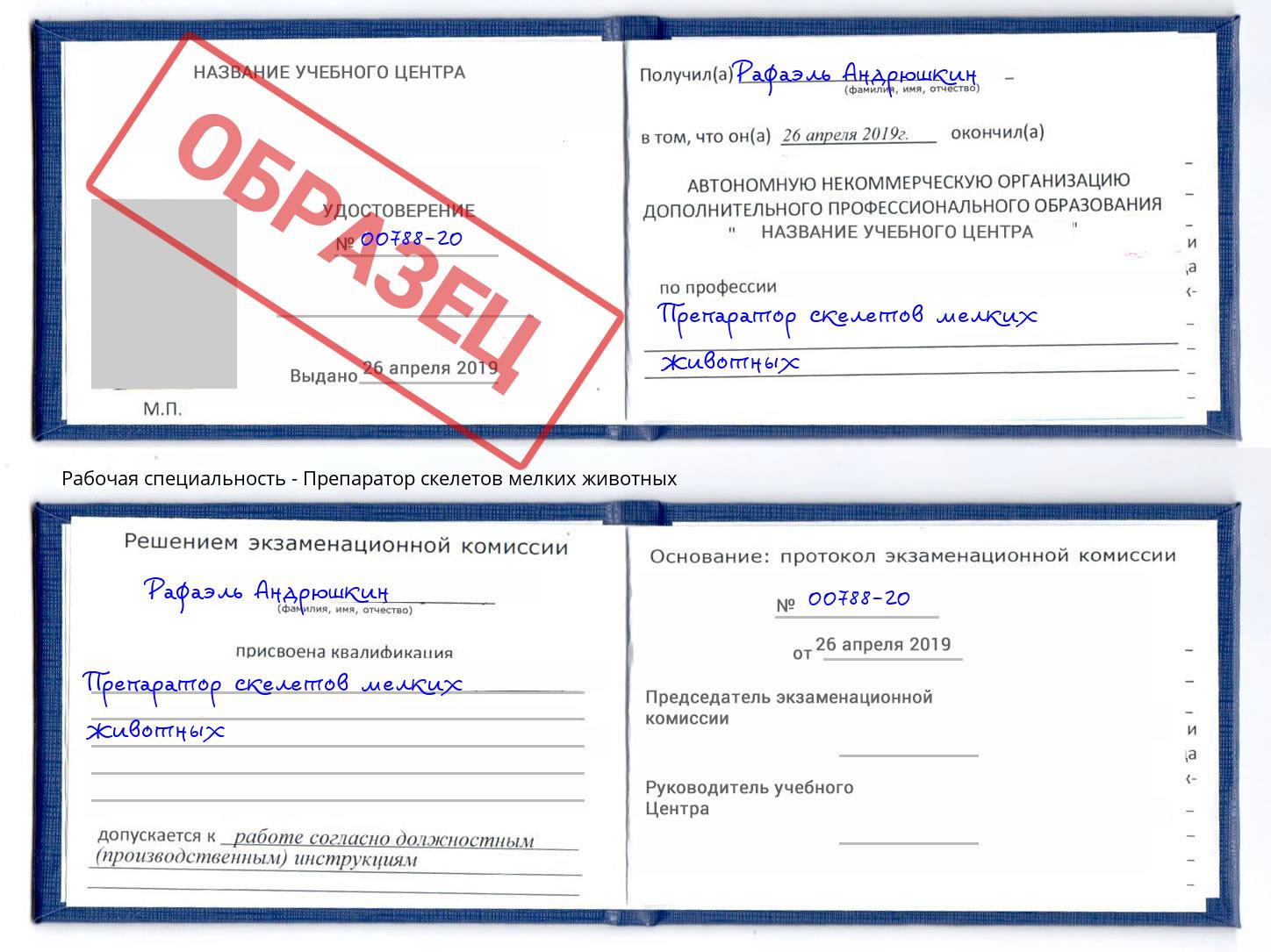 Препаратор скелетов мелких животных Белорецк